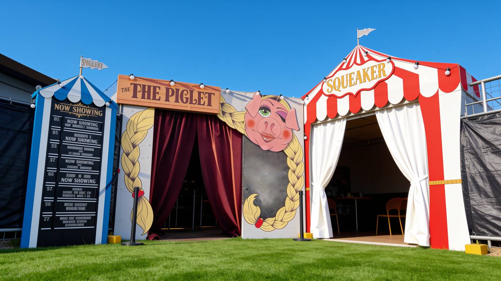 The Piglet and The Squeaker venues at Gluttony, Adelaide Fringe